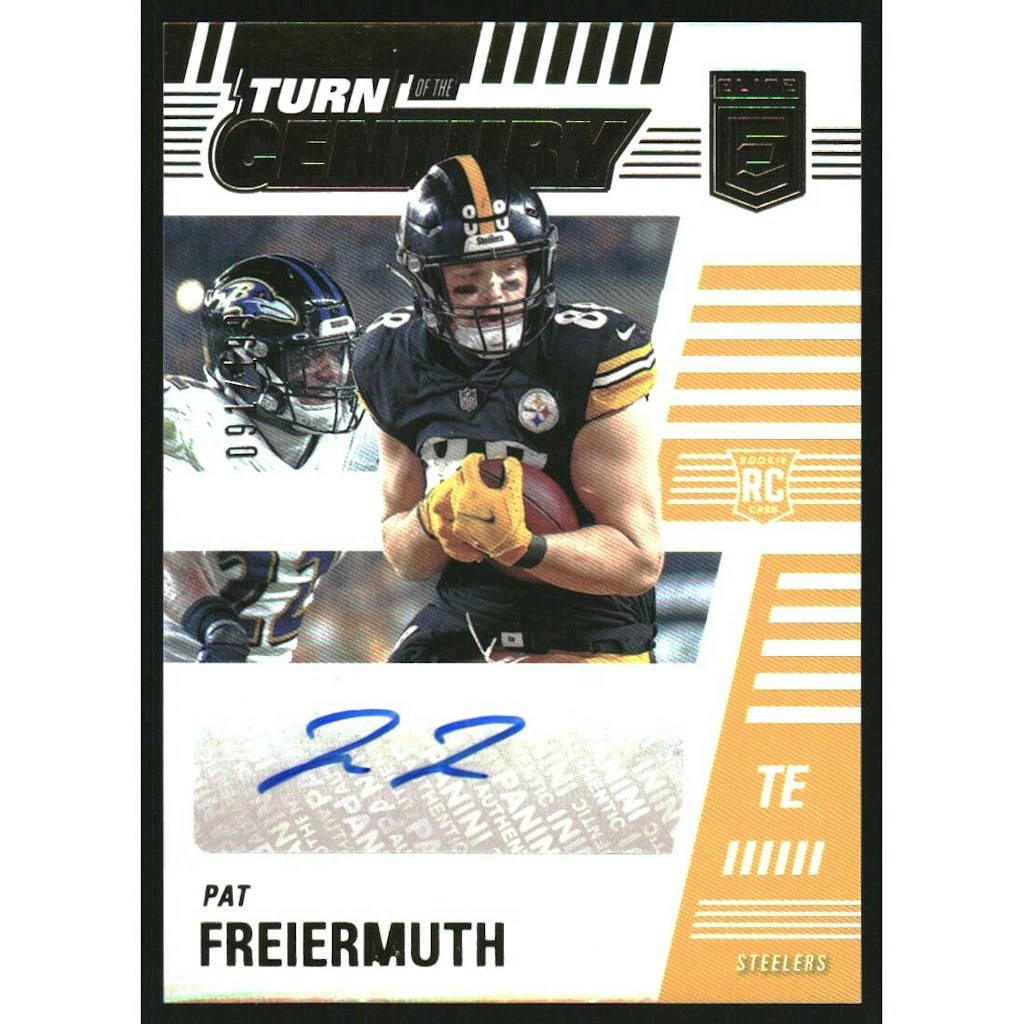 2021 Elite Turn of the Century Autographs Pat Freiermuth Card: $22.50 2021 Elite Turn of the Century Autographs Pat Freiermuth Card: $22.50