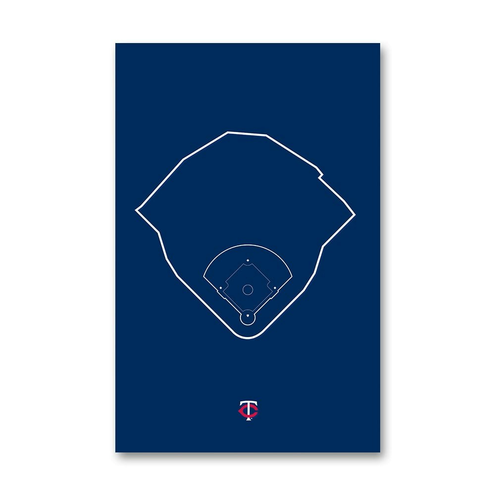 Minnesota Twins Target Field 11" x 17" Ballpark Outline Art Poster: $34.99 Minnesota Twins Target Field 11" x 17" Ballpark Outline Art Poster: $34.99