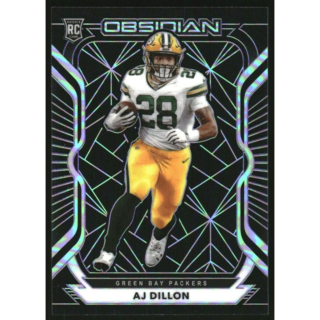 2020 Panini Obsidian A.J. Dillon Electric Etch Purple Card #126: $13.50 2020 Panini Obsidian A.J. Dillon Electric Etch Purple Card #126: $13.50