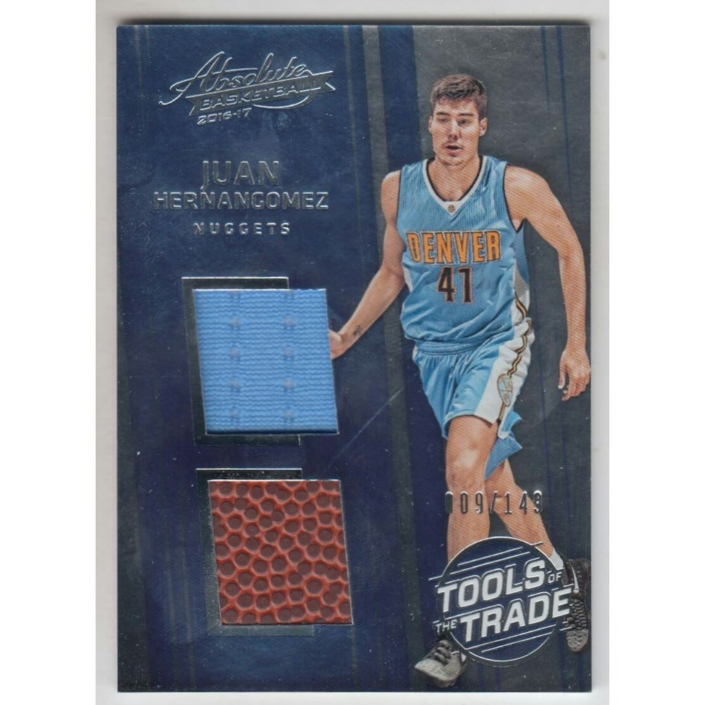 2016-17 Absolute Memorabilia Juan Hernangomez Tools of the Trade Rookie Materials Dual Card: $10.80 2016-17 Absolute Memorabilia Juan Hernangomez Tools of the Trade Rookie Materials Dual Card: $10.80