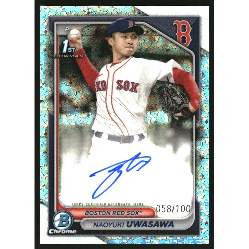 2024 Bowman Chrome Naoyuki Uwasawa Prospect Autograph Mini-Diamond Refractor: $36 2024 Bowman Chrome Naoyuki Uwasawa Prospect Autograph Mini-Diamond Refractor: $36