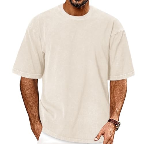 Men's Vintage Washed Oversized T-Shirt: $12.74 Men's Vintage Washed Oversized T-Shirt: $12.74