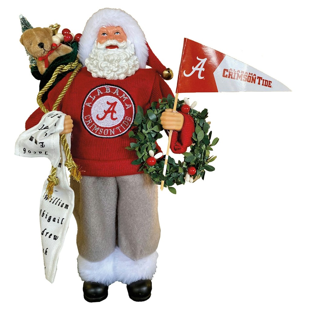 Alabama Crimson Tide 12-inch Santa Figure: $64.99 Alabama Crimson Tide 12-inch Santa Figure: $64.99
