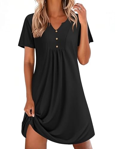 Ekouaer Cotton V-Neck Nightgown: $14.97 Ekouaer Cotton V-Neck Nightgown: $14.97