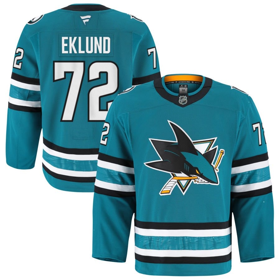 William Eklund San Jose Sharks Fanatics Authentic Pro Home Jersey: $499.99 William Eklund San Jose Sharks Fanatics Authentic Pro Home Jersey: $499.99