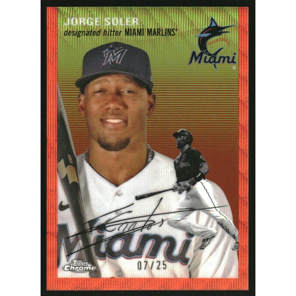 2023 Topps Chrome Platinum Anniversary Jorge Soler Orange Wave Refractor Card: $7.20 2023 Topps Chrome Platinum Anniversary Jorge Soler Orange Wave Refractor Card: $7.20