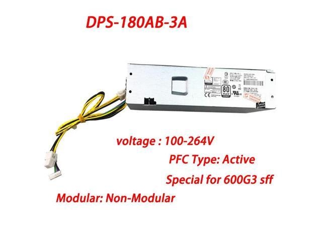 180W Power Supply for HP ProDesk 600G3 SFF: $63.51 180W Power Supply for HP ProDesk 600G3 SFF: $63.51
