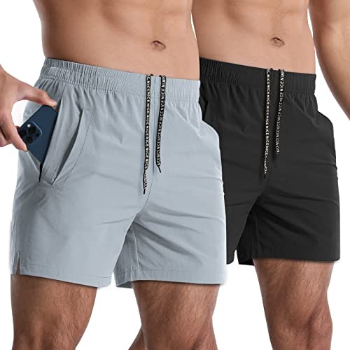 Lempue Men's 5-inch Athletic Gym Shorts 2-Pack: $30.59 Lempue Men's 5-inch Athletic Gym Shorts 2-Pack: $30.59