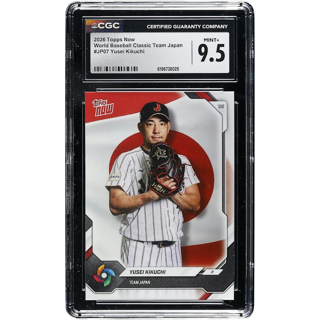 Yusei Kikuchi 2026 Topps Now World Baseball Classic Team Japan #JP07 CGC 9.5 Card: $49.99