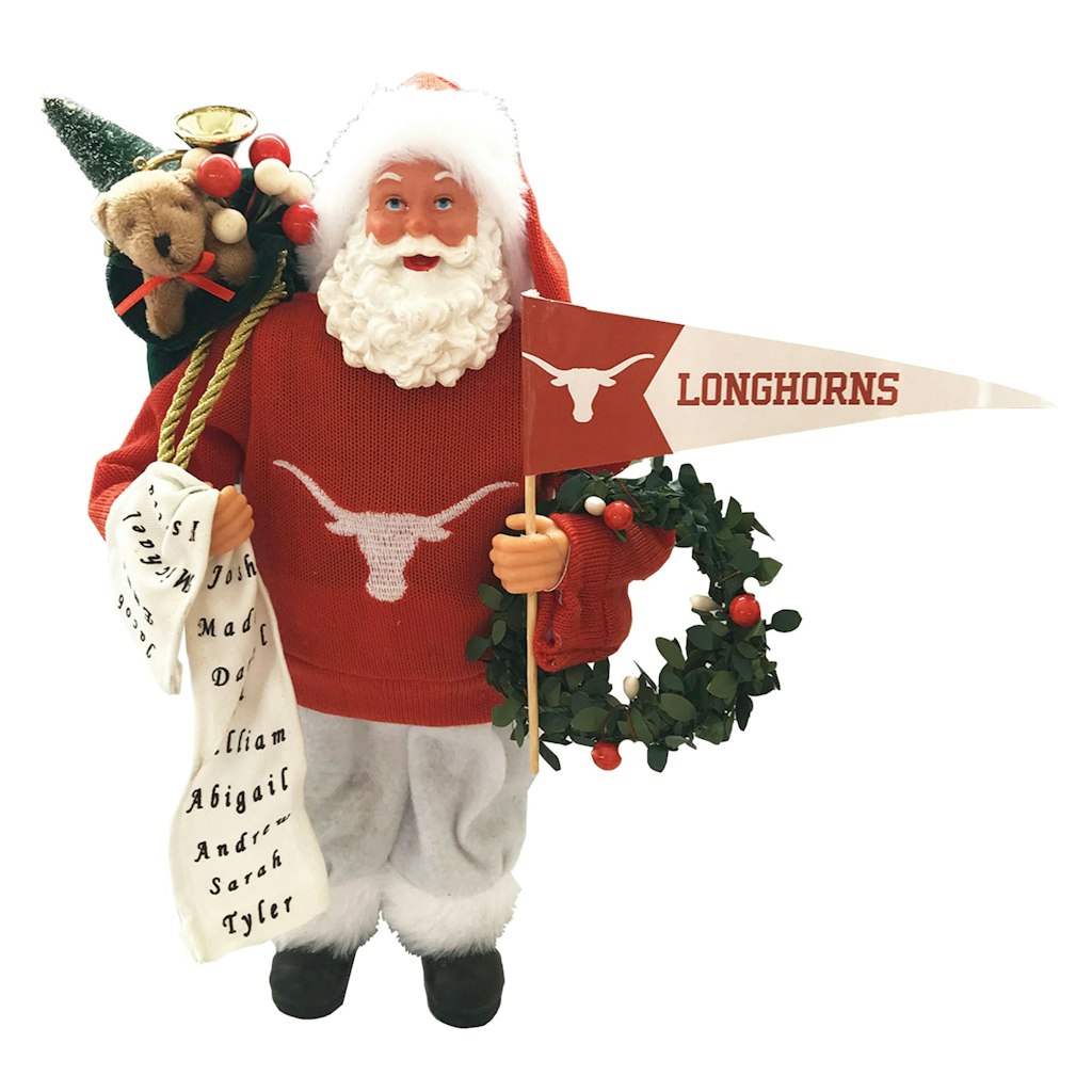 Texas Longhorns 12-Inch Proud Santa: $64.99 Texas Longhorns 12-Inch Proud Santa: $64.99