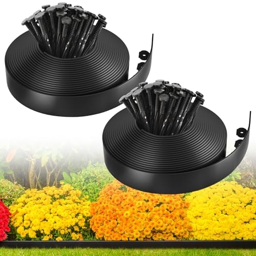 Mixc 100-Foot 2-Inch Tall Plastic Garden Edging with 150 Stakes: $43.98 Mixc 100-Foot 2-Inch Tall Plastic Garden Edging with 150 Stakes: $43.98