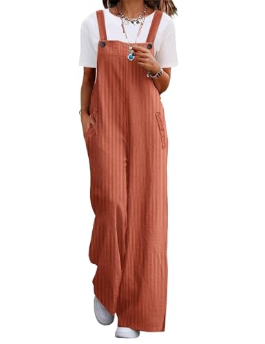 Yesno Women's Corduroy Wide-Leg Overalls: $32.29