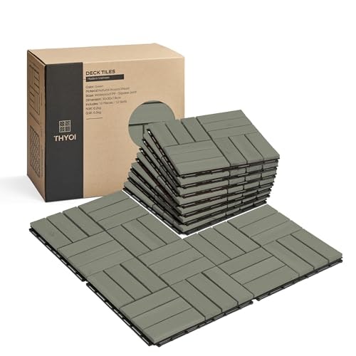 Thyoi 10-Piece Patio Deck Tiles: $29.99 Thyoi 10-Piece Patio Deck Tiles: $29.99