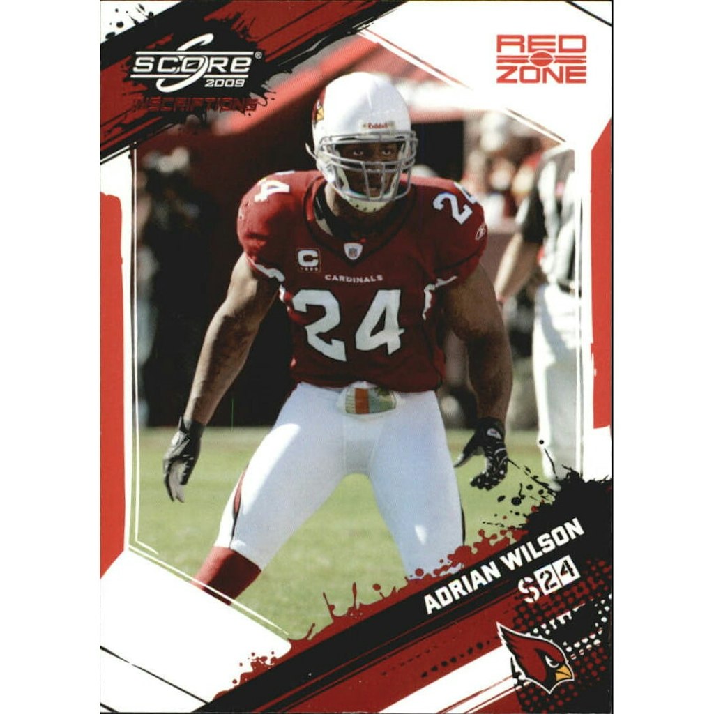 2009 Score Inscriptions Red Zone Adrian Wilson Card: $7.20 2009 Score Inscriptions Red Zone Adrian Wilson Card: $7.20