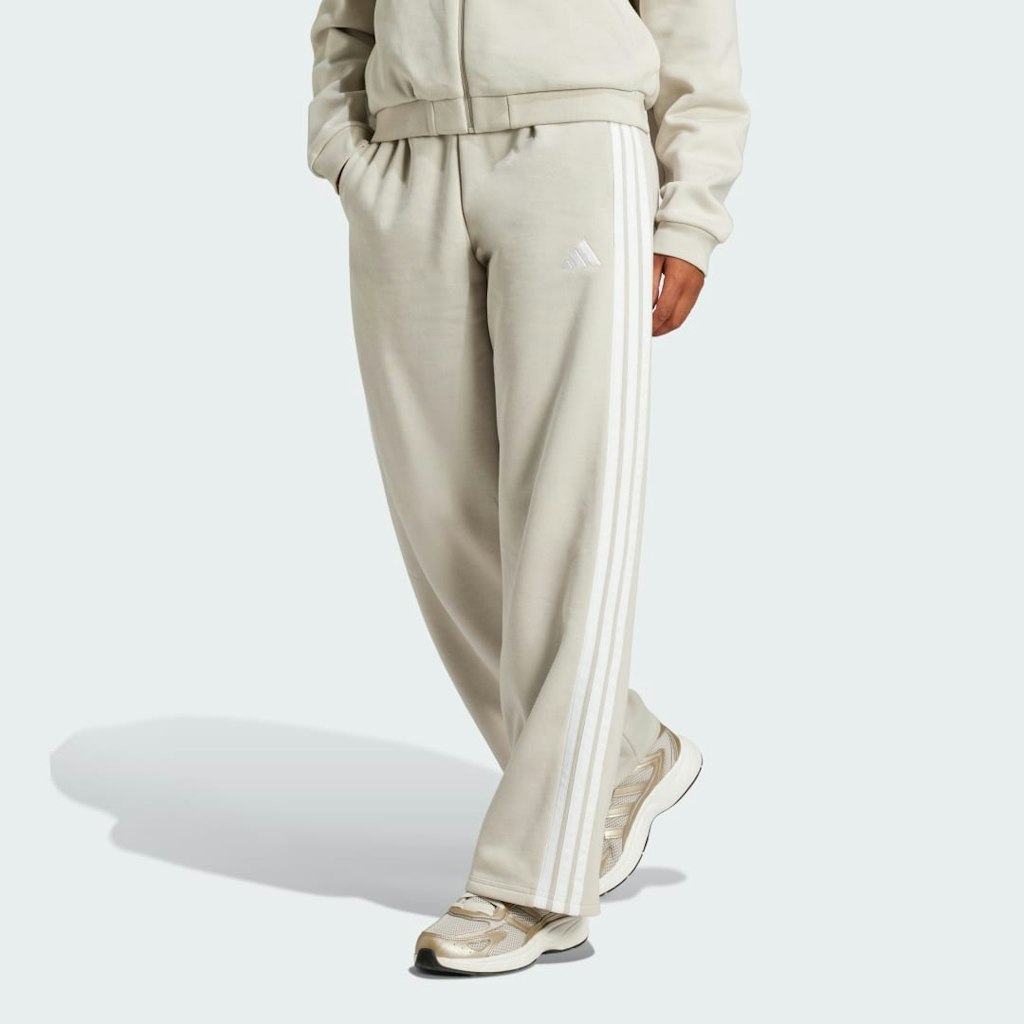 Adidas Essentials 3-Stripes Open-Hem French Terry Pants: $50 Adidas Essentials 3-Stripes Open-Hem French Terry Pants: $50
