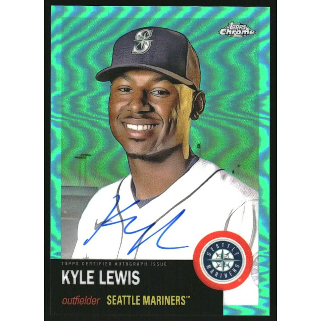 2022 Topps Chrome Platinum Anniversary Kyle Lewis Aqua Refractor Autograph: $7.20 2022 Topps Chrome Platinum Anniversary Kyle Lewis Aqua Refractor Autograph: $7.20