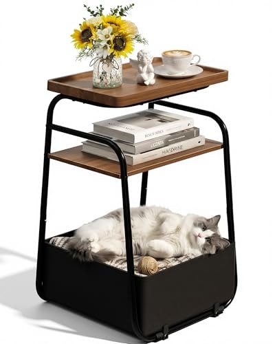 Faesun 3-Tier Side Table with Fabric Drawer: $37.99 Faesun 3-Tier Side Table with Fabric Drawer: $37.99