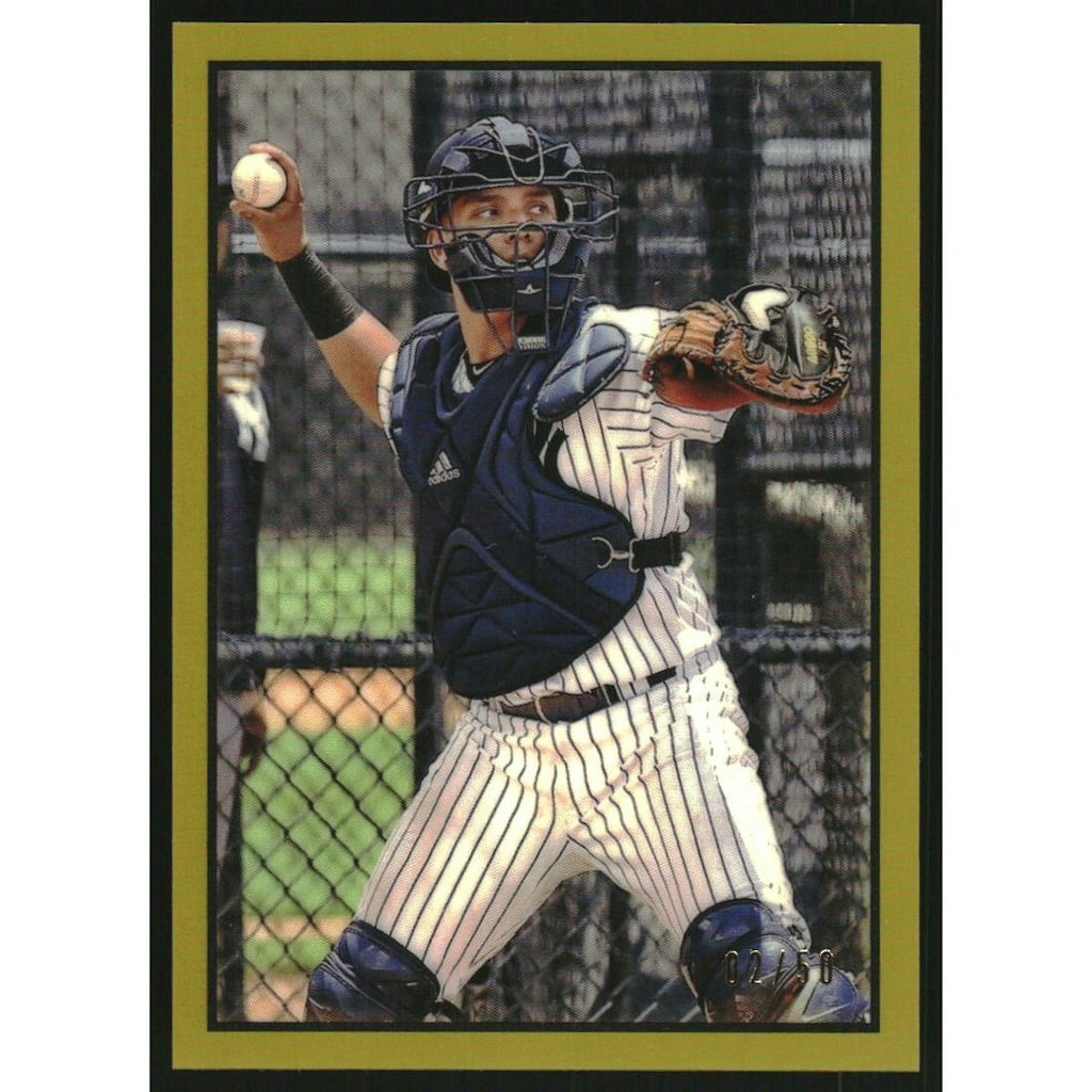 2019 Bowman Heritage Chrome Prospects Anthony Seigler Gold Refractor Card: $7.20