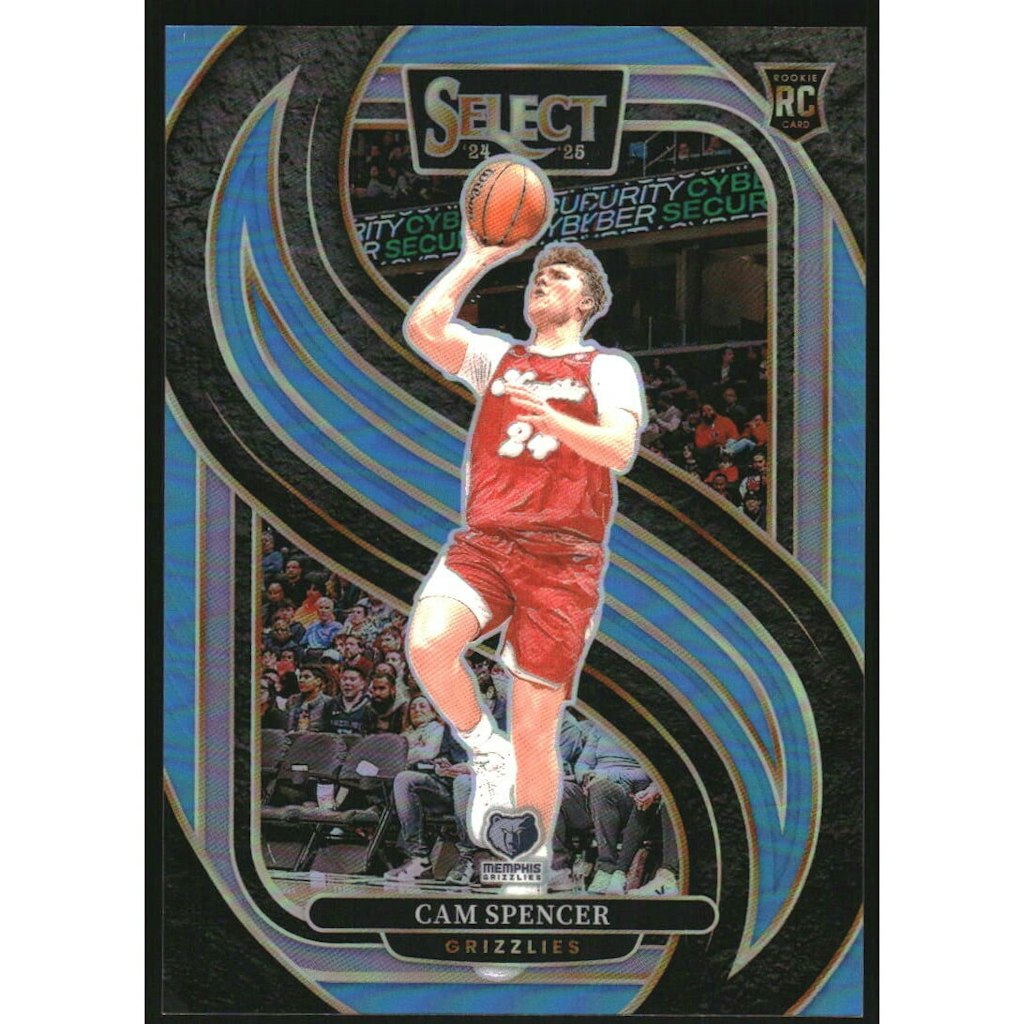 2024-25 Select Light Blue Prizm Cam Spencer #189 Trading Card: $8