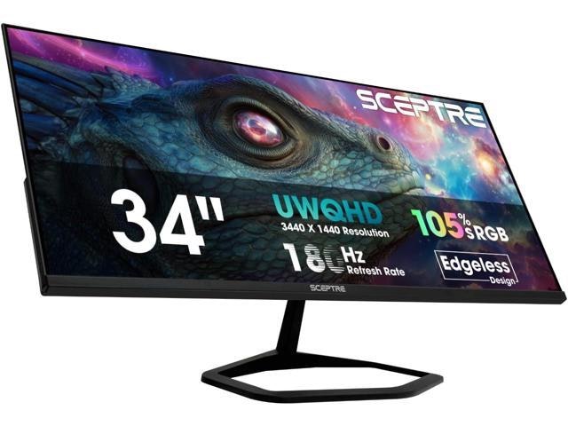Sceptre E345B-QU180D 34" Ultrawide 1440p LED Monitor: $324.99 Sceptre E345B-QU180D 34" Ultrawide 1440p LED Monitor: $324.99