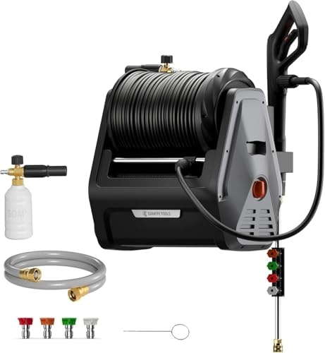 Giraffe Tools 2,900-PSI 2.2-GPM Retractable Wall-Mount Pressure Washer: $305.99 Giraffe Tools 2,900-PSI 2.2-GPM Retractable Wall-Mount Pressure Washer: $305.99