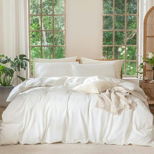 MooMee Queen Washed Cotton Duvet Cover Set: $67.99 MooMee Queen Washed Cotton Duvet Cover Set: $67.99