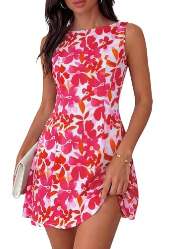 Prettygarden Women's Floral A-Line Mini Dress: $32.79