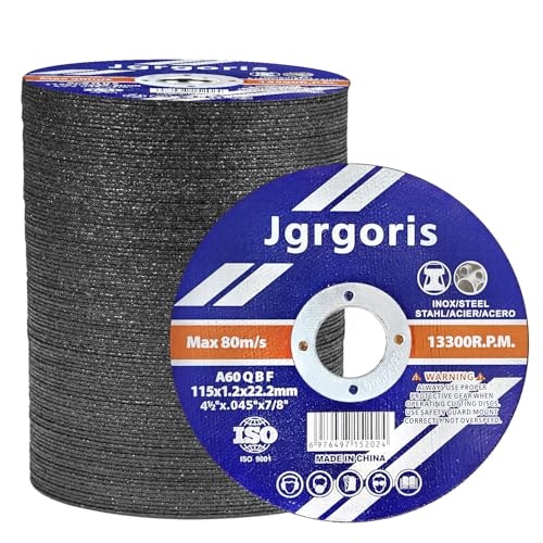 Jgrgoris 4 1/2-Inch Cut Off Wheels 100-Pack: $24.63 Jgrgoris 4 1/2-Inch Cut Off Wheels 100-Pack: $24.63