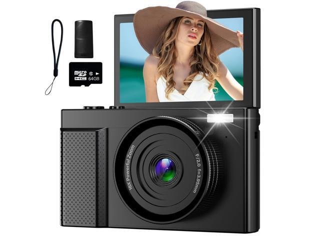 4K 64MP Digital Vlogging Camera with 64GB Micro SD Card: $89.99 4K 64MP Digital Vlogging Camera with 64GB Micro SD Card: $89.99