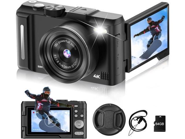 4K Digital Photography and Vlogging Camera with 64GB Memory Card: $74.99 4K Digital Photography and Vlogging Camera with 64GB Memory Card: $74.99