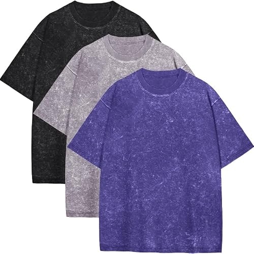 Adorejoy Oversized Washed T-Shirts 3-Pack: $25.49