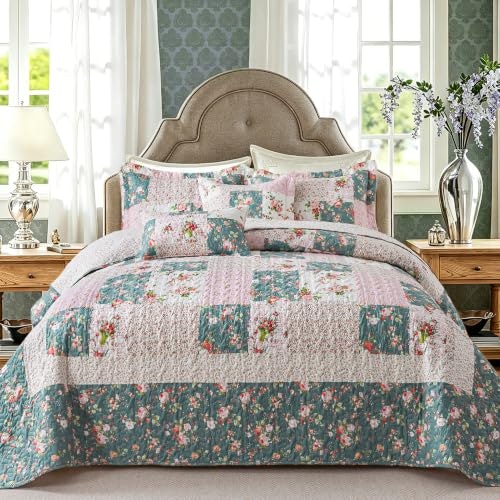 Vaputar Queen Size Reversible Floral Quilt Set: $41.97 Vaputar Queen Size Reversible Floral Quilt Set: $41.97
