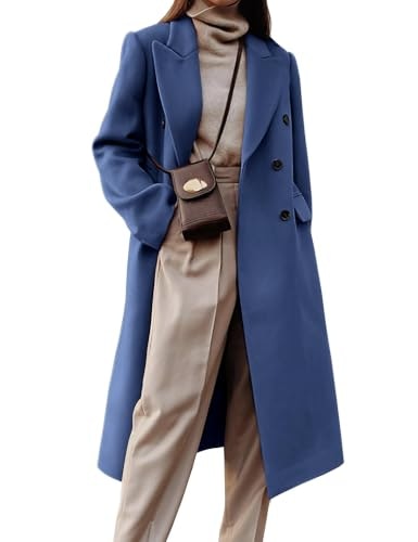 Idealsanxun Women's Double Breasted Wool Trench Coat: $56.08 Idealsanxun Women's Double Breasted Wool Trench Coat: $56.08