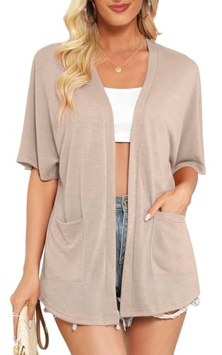 Veryoung Women's Short Sleeve Open Front Cardigan: $13.98 Veryoung Women's Short Sleeve Open Front Cardigan: $13.98