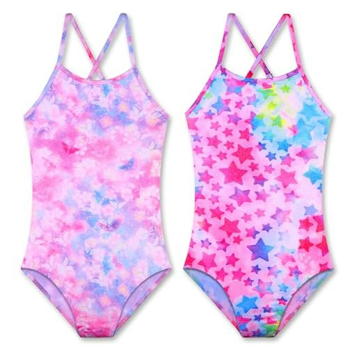 Luouse Girls One-Piece Crossback Swimsuit: $12.74