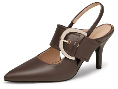Coutgo Women's Pointed Toe Slingback High Heels: $35.99 Coutgo Women's Pointed Toe Slingback High Heels: $35.99