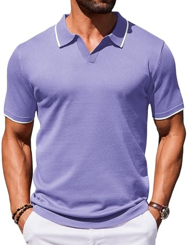 Coofandy Men's V-Neck Casual Polo Shirt: $19.99 Coofandy Men's V-Neck Casual Polo Shirt: $19.99