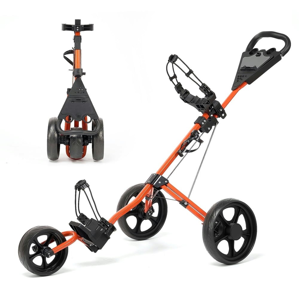 Naipo 3-Wheel Folding Golf Push Cart: $79.89 Naipo 3-Wheel Folding Golf Push Cart: $79.89