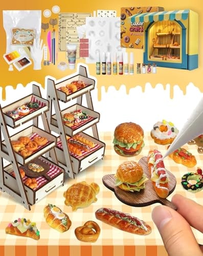 iLand 1/12 Scale Mini Bakery Air Dry Clay Craft Kit: $18.96