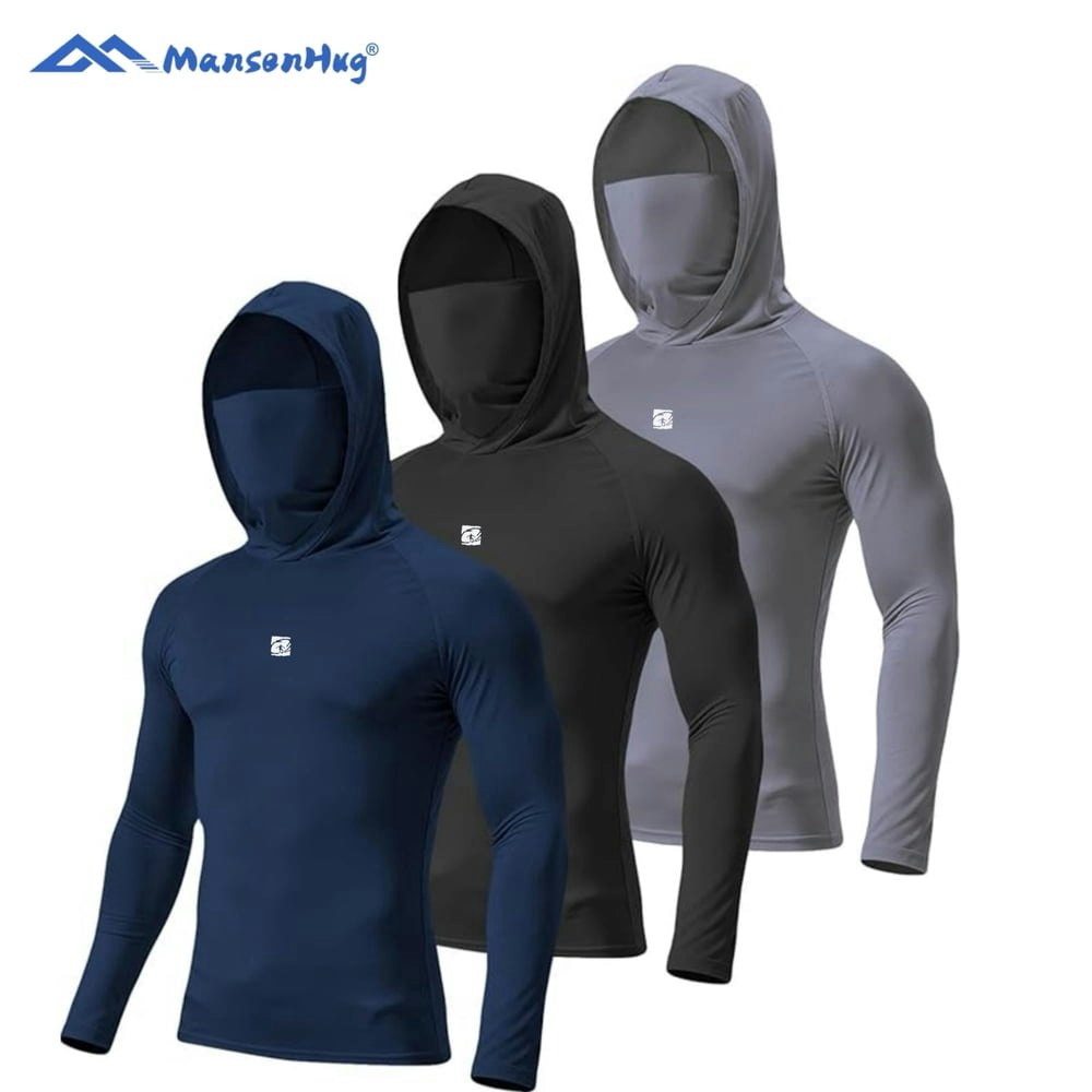Mansenhug Men's UPF 50+ Sun Protection Hooded Fishing Shirt 3-Pack: $26.99 Mansenhug Men's UPF 50+ Sun Protection Hooded Fishing Shirt 3-Pack: $26.99