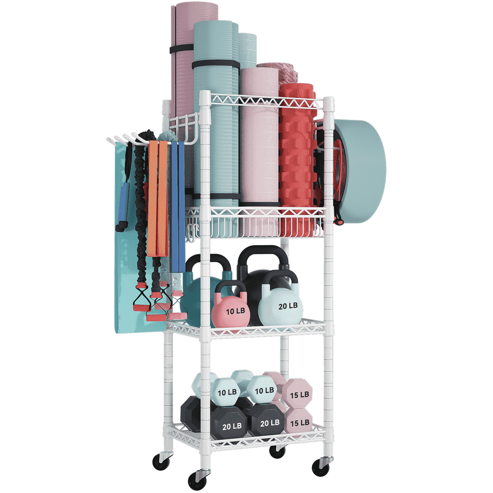 Futassi 3-Tier Rolling Home Gym Storage Rack: $44.99 Futassi 3-Tier Rolling Home Gym Storage Rack: $44.99