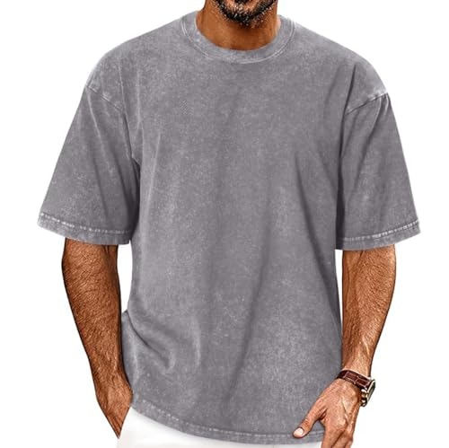 Men's Oversized Vintage Washed T-Shirt: $13.29