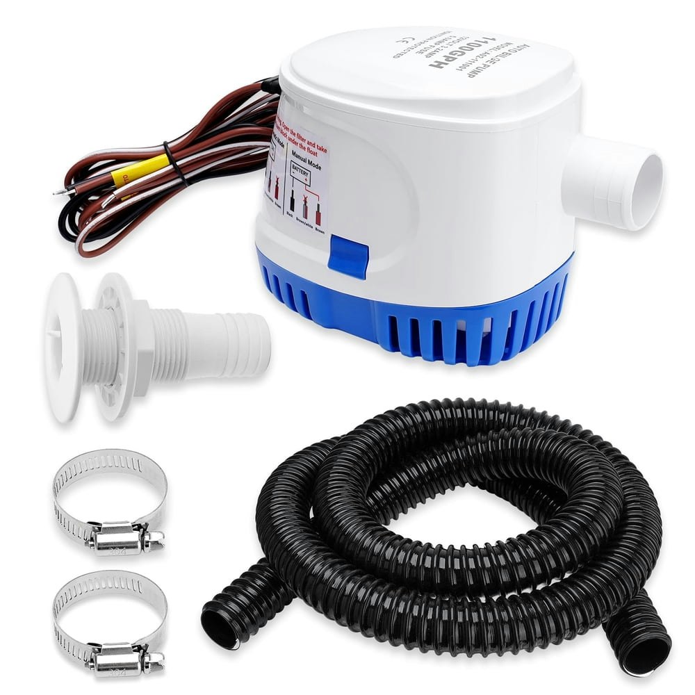 1,100 GPH 12V Automatic Submersible Boat Bilge Pump: $28.49