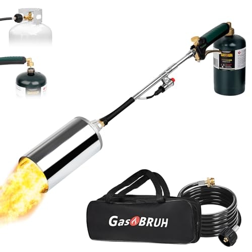 360,000 BTU Propane Weed Torch with 8.8-Foot Hose and Storage Bag: $40.99 360,000 BTU Propane Weed Torch with 8.8-Foot Hose and Storage Bag: $40.99