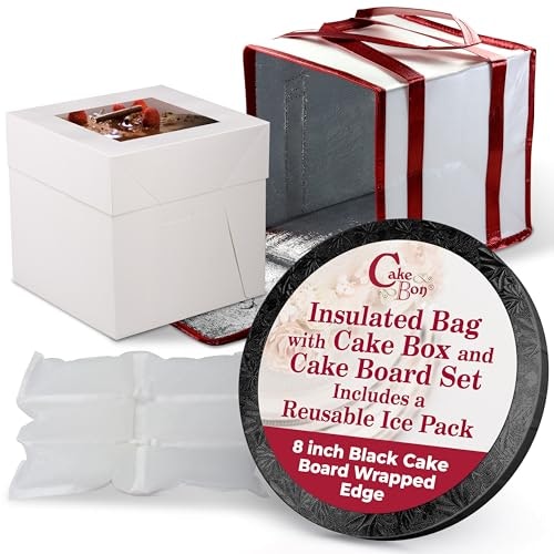 Cakebon 8-inch Cake Box Drum Insulated Bag: $18.10 Cakebon 8-inch Cake Box Drum Insulated Bag: $18.10