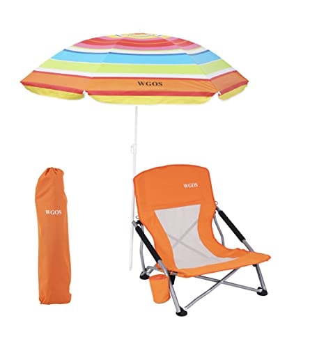 WGOS Low Beach Chair with Umbrella 2-Pack: $49.99 WGOS Low Beach Chair with Umbrella 2-Pack: $49.99