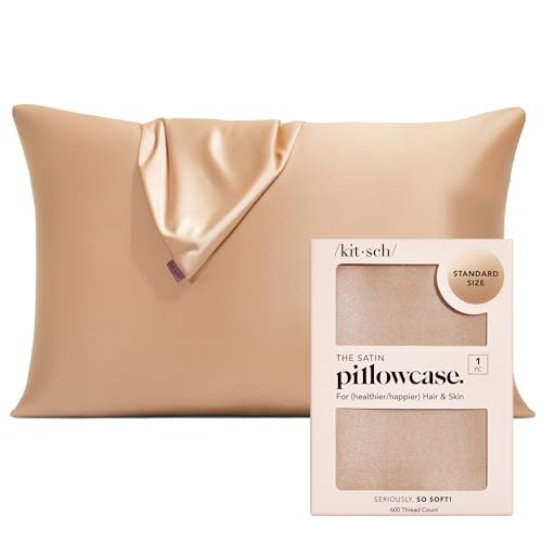 Kitsch Satin Zippered Pillowcase: $15.19 Kitsch Satin Zippered Pillowcase: $15.19