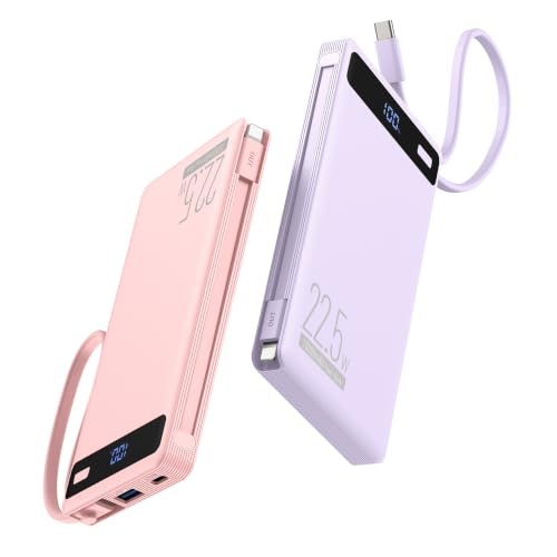 10,000mAh 22.5W Portable Power Bank 2-Pack: $23.98