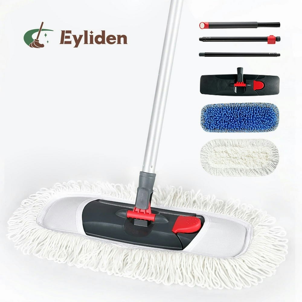 Eyliden Microfiber Flat Mop with Chenille Refill: $20.04