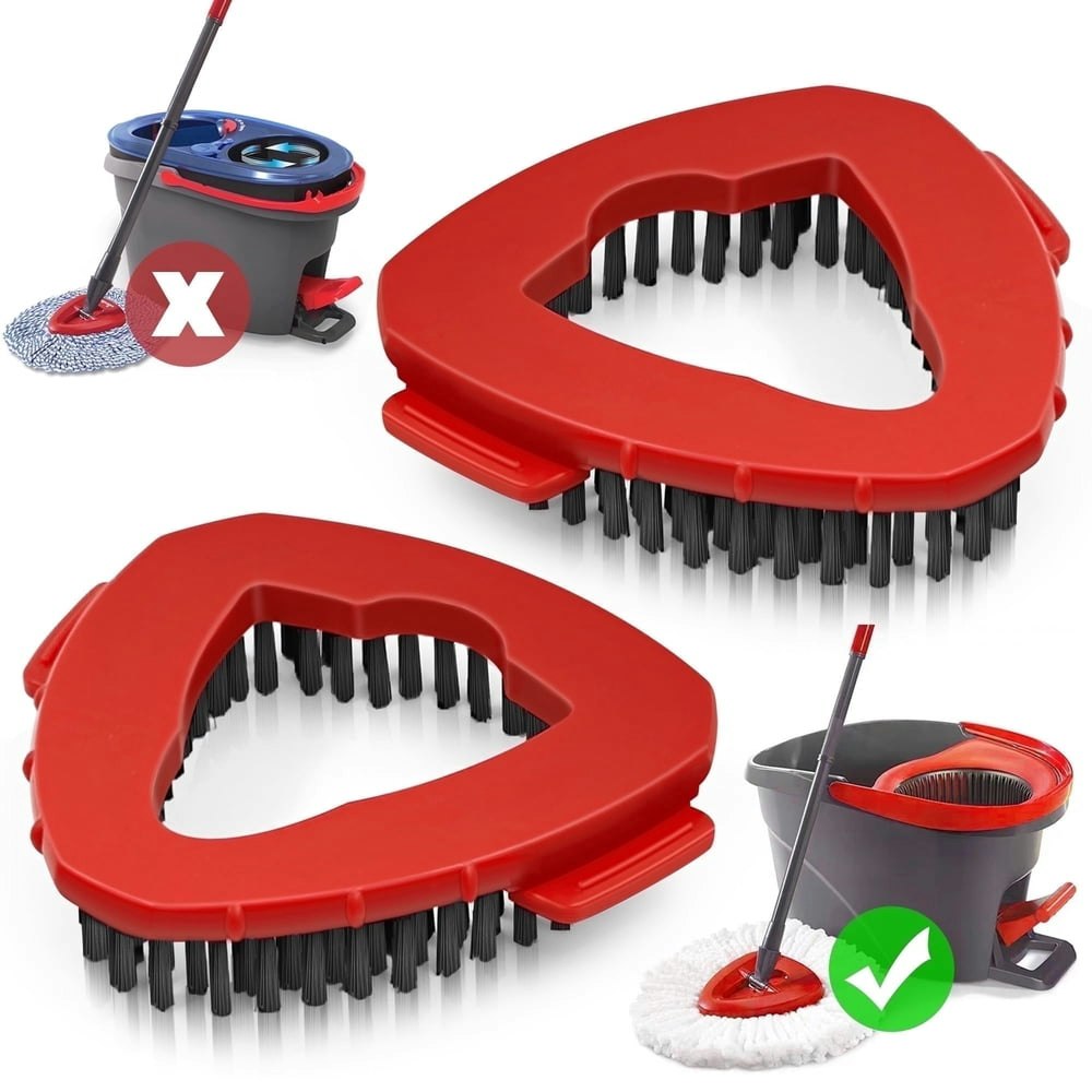 Newe Scrubber Mop Brush Attachment Heads 2-Pack: $11.79